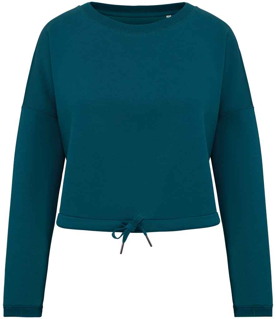 Organic Oversized Cropped Sweatshirt: Womens - - High-Quality </p>