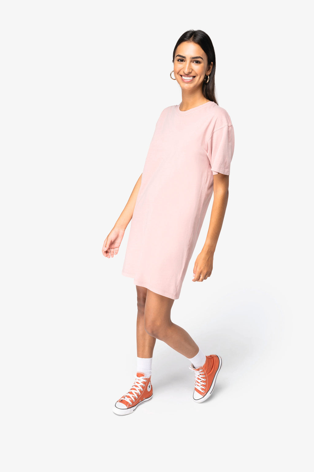 Organic Stonewash T-shirt Dress XS Washed Mineral Grey XS / Washed Mineral Grey S / Washed Mineral Grey M / Washed Mineral Grey L / Washed Mineral Grey XL / Washed Mineral Grey XXL / Washed Mineral Grey XS / Washed Organic Khaki S / Washed Organic Khaki M / Washed Organic Khaki L / Washed Organic Khaki XL / Washed Organic Khaki XXL / Washed Organic Khaki XS / Washed Petal Rose S / Washed Petal Rose M / Washed Petal Rose L / Washed Petal Rose XL / Washed Petal Rose XXL / Washed Petal Rose