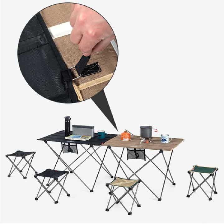 Naturehike Aluminium Portable Compact Foldable Camping Picnic Tables (Large) Default Title Default Title