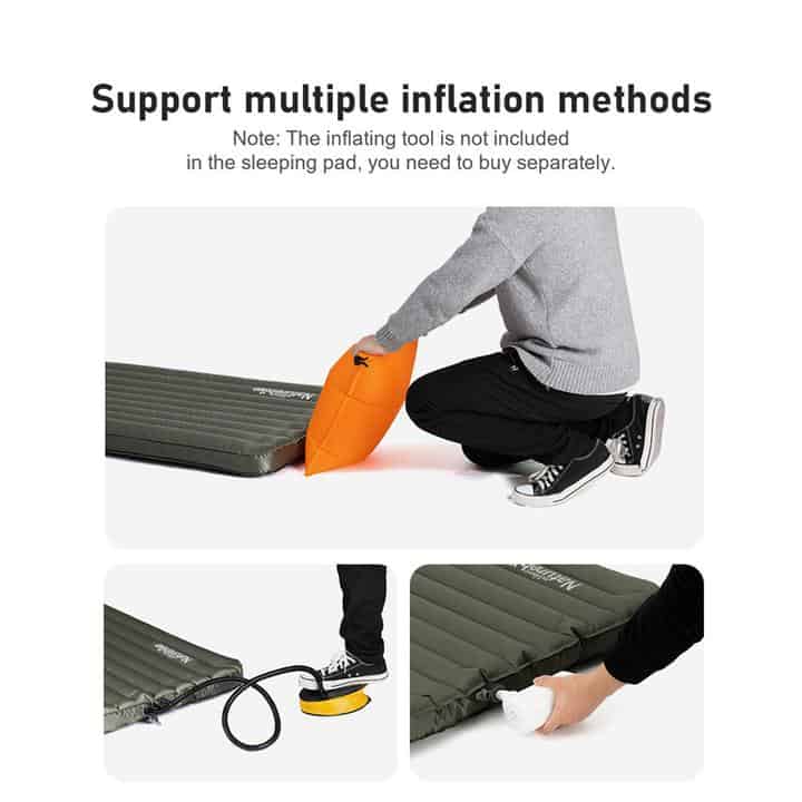 Naturehike Thick TPU Inflatable Sleeping Mat With Pillow (Wide) Default Title Default Title