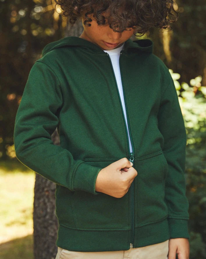 Fairtrade Organic Kids Zipped Hoodie - - High-Quality </p>