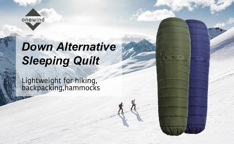 Onewind Hammock Topquilt Poncho (2 °C - 10 °C) - Large Green Green Blue