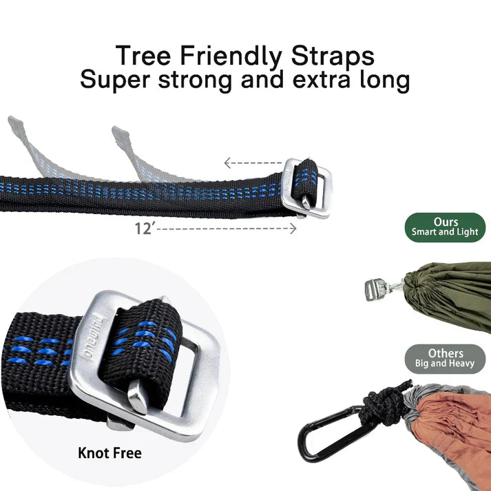 Onewind Temptest Zipper Hammock 11ft Green Green Brown