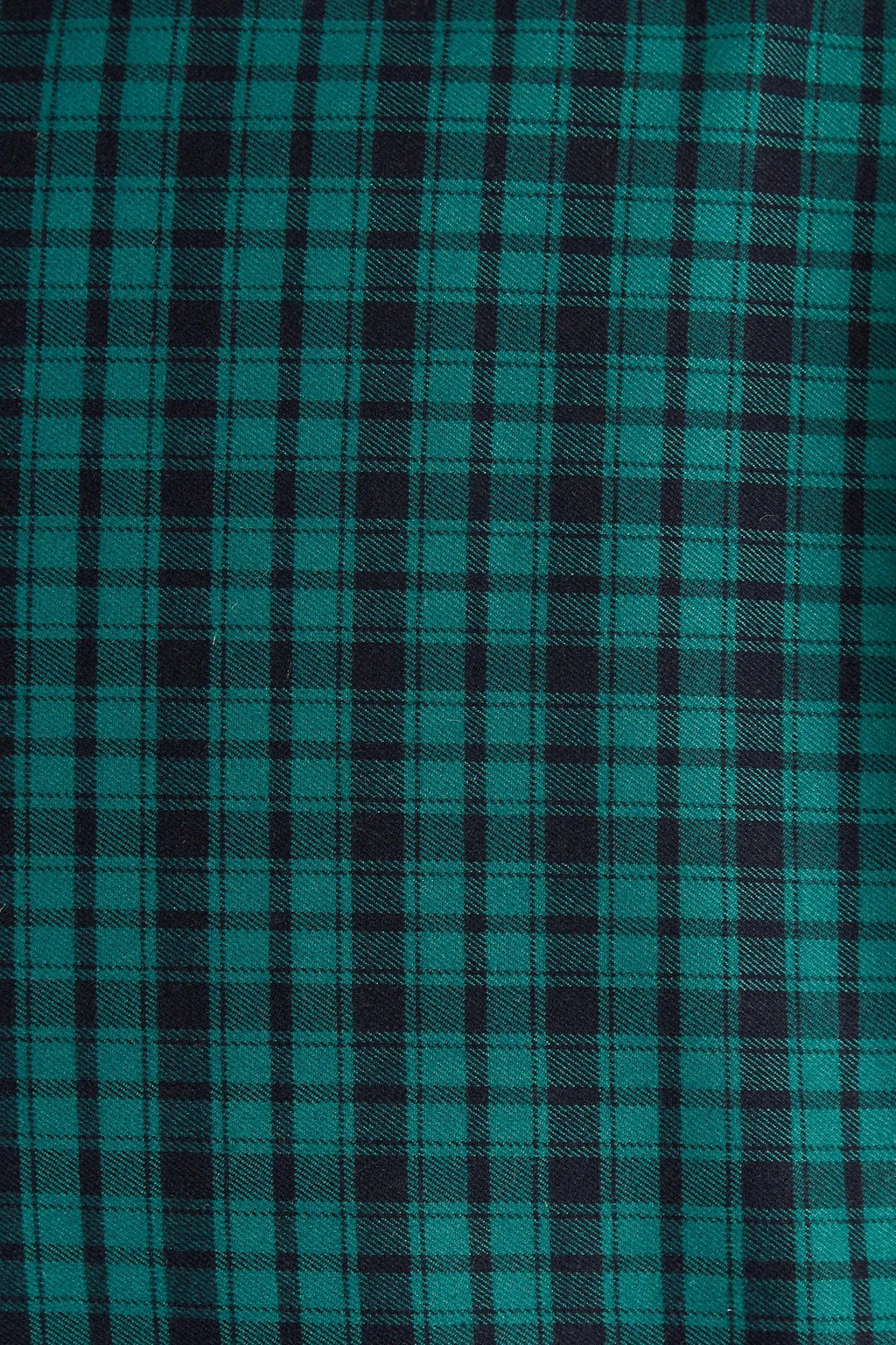 Sassa Winter Gingham Tiered Mini Dress in Green and Black Dresses 8 8 10 12 14 16