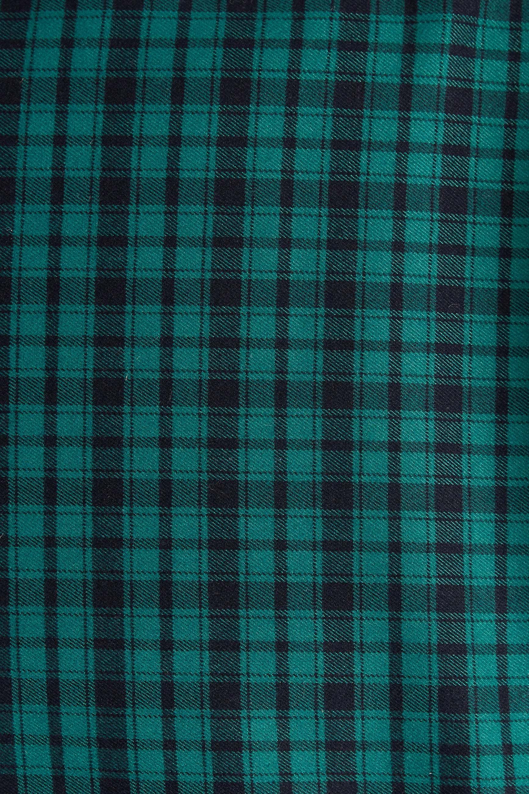 Sassa Winter Gingham Tiered Mini Dress in Green and Black Dresses 8 8 10 12 14 16