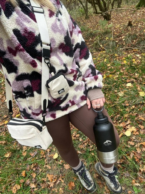 Dog Walking Bag with Mini Treat Pouch - Stone | Fido's Trails Default Title Default Title