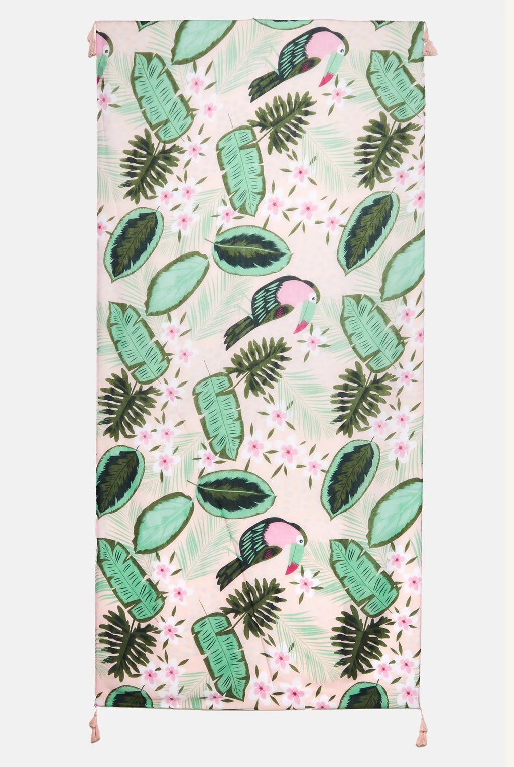 Louche Plant Lady Printed Scarf scarves One Size Green/Pink One Size / Green/Pink