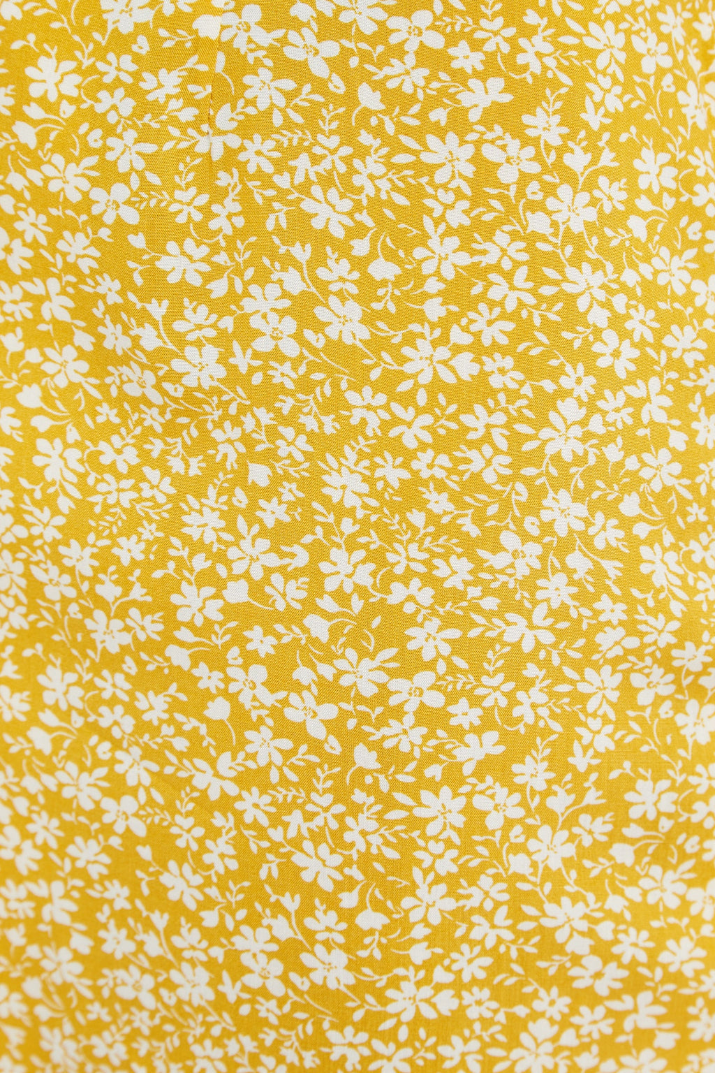 Prudence Micro Blossom Print Short Sleeve Laced Back Mini Dress In Yellow Dresses 8 Yellow 8 / Yellow 10 / Yellow 12 / Yellow 14 / Yellow 16 / Yellow