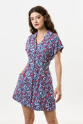 Prudence Tutti Frutti Print Laced Back Mini Dress Dresses 8 8 10 12 14 16
