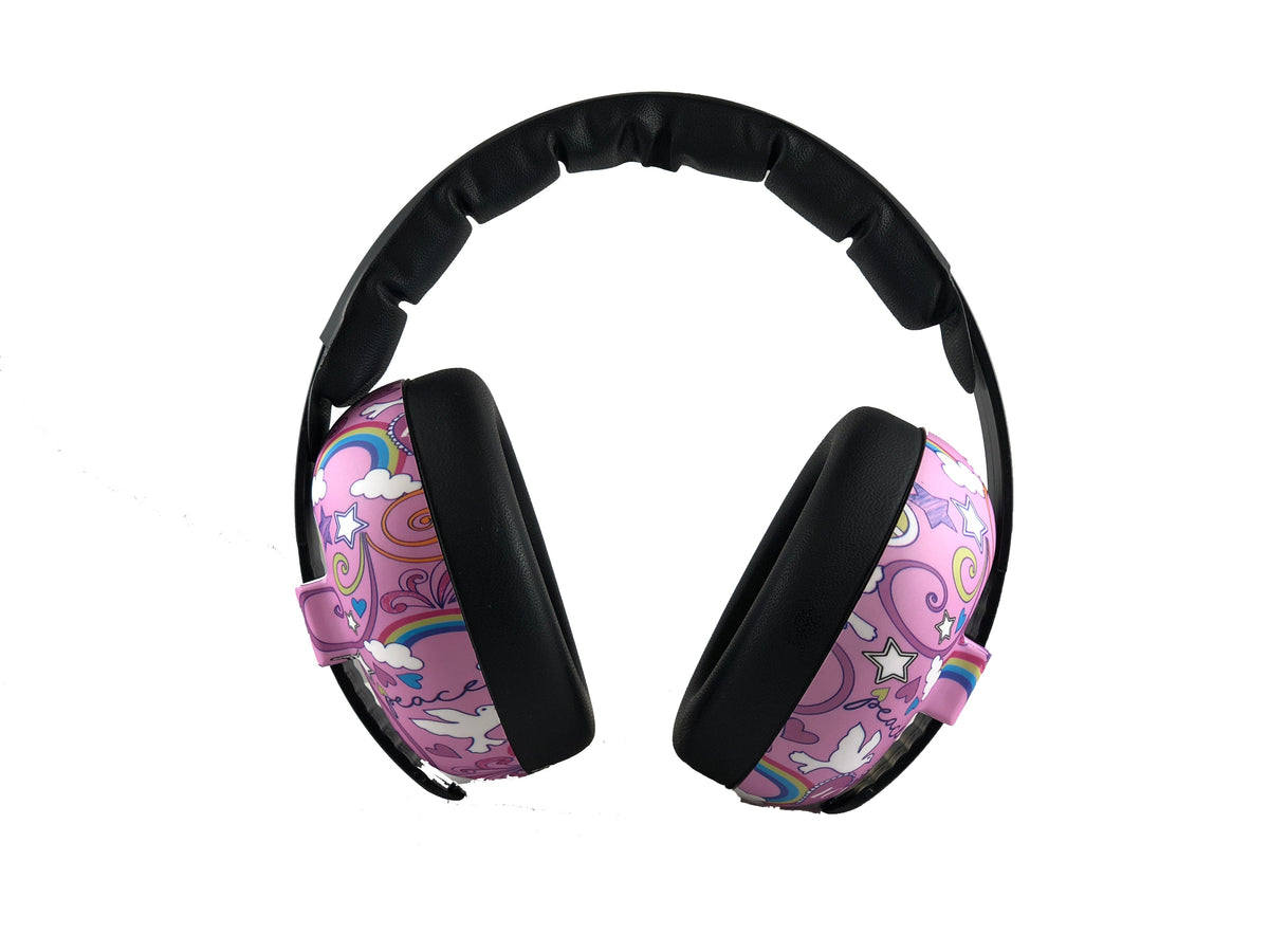 Baby Hearing Protection Ear Muffs Hearing Protection Sky Blue Sky Blue Petal Pink Leaf Green Magenta Lagoon Blue Graffiti Kaleidoscope Peace Transport Butterfly Maroon Dark Green Navy Blue Grey Waratah