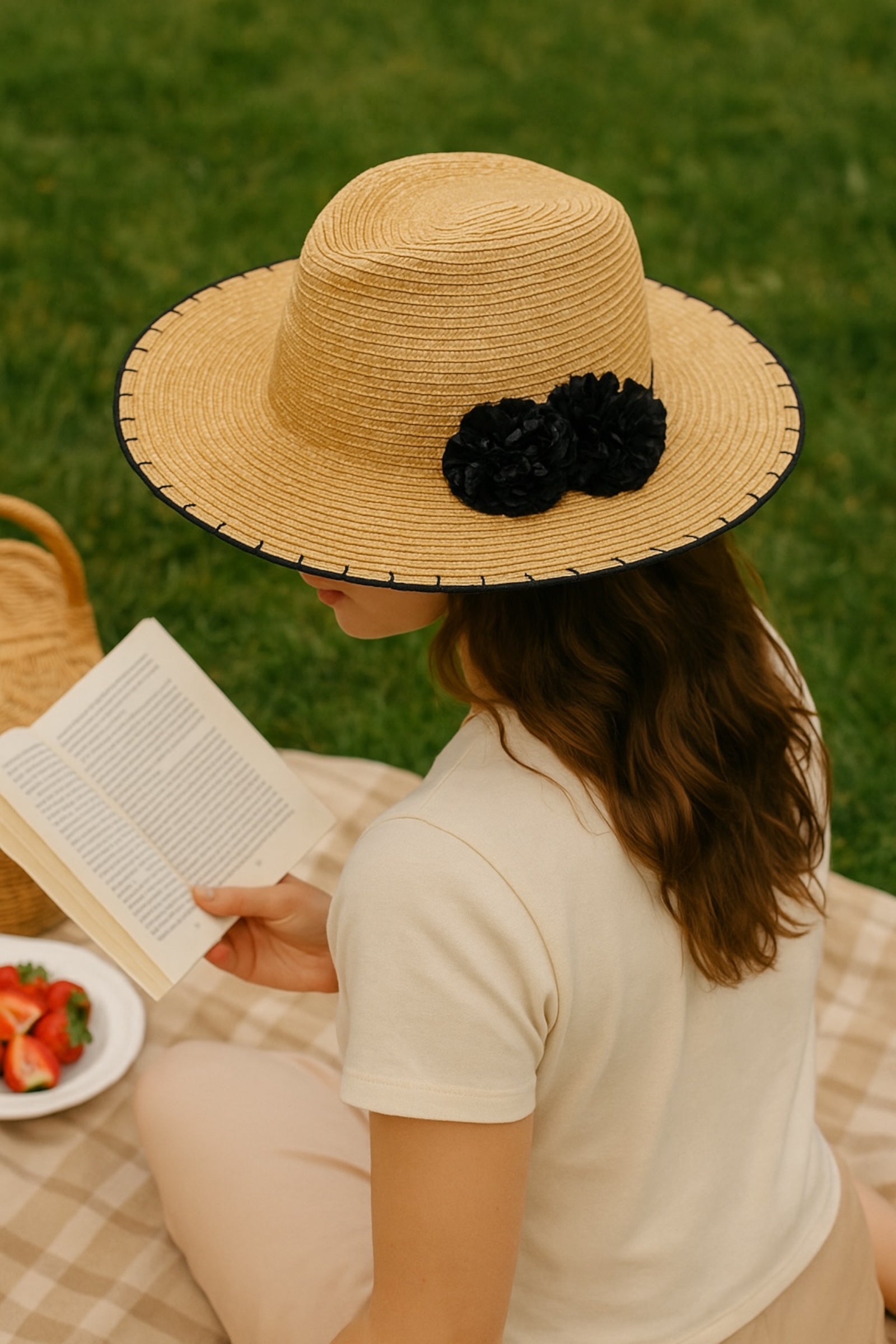 Louche Kia Straw Trilby Hat Straw Hat Default Title Default Title