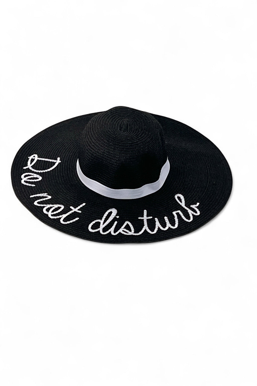 Do Not Disturb Embroidered Straw Hat Hats Default Title Default Title