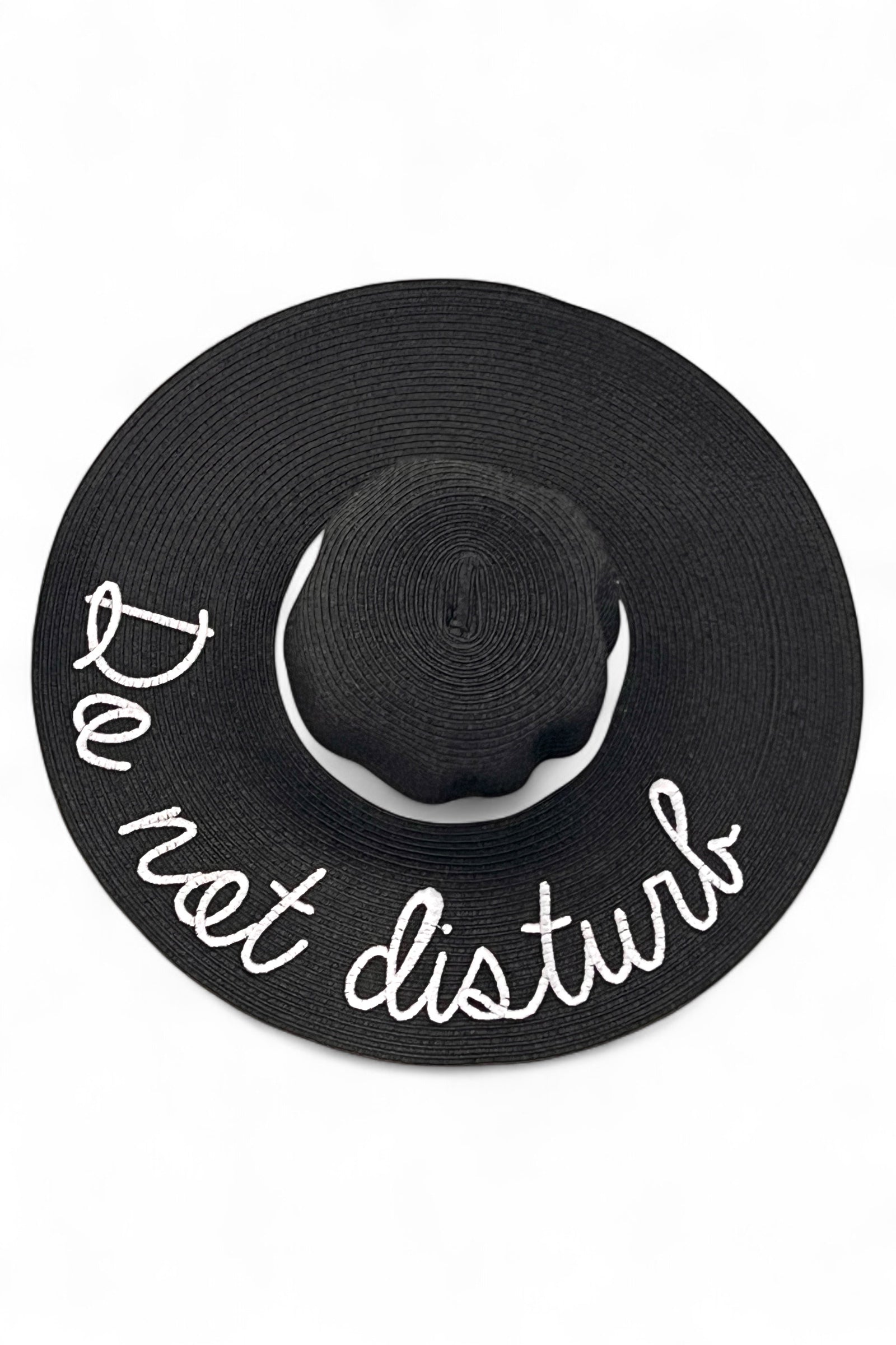 Do Not Disturb Embroidered Straw Hat Hats Default Title Default Title