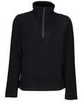 Honestly Made Recycled Half Zip Fleece S Black S / Black S / Navy M / Black M / Navy L / Black L / Navy XL / Black XL / Navy 2XL / Black 2XL / Navy 3XL / Black 3XL / Navy