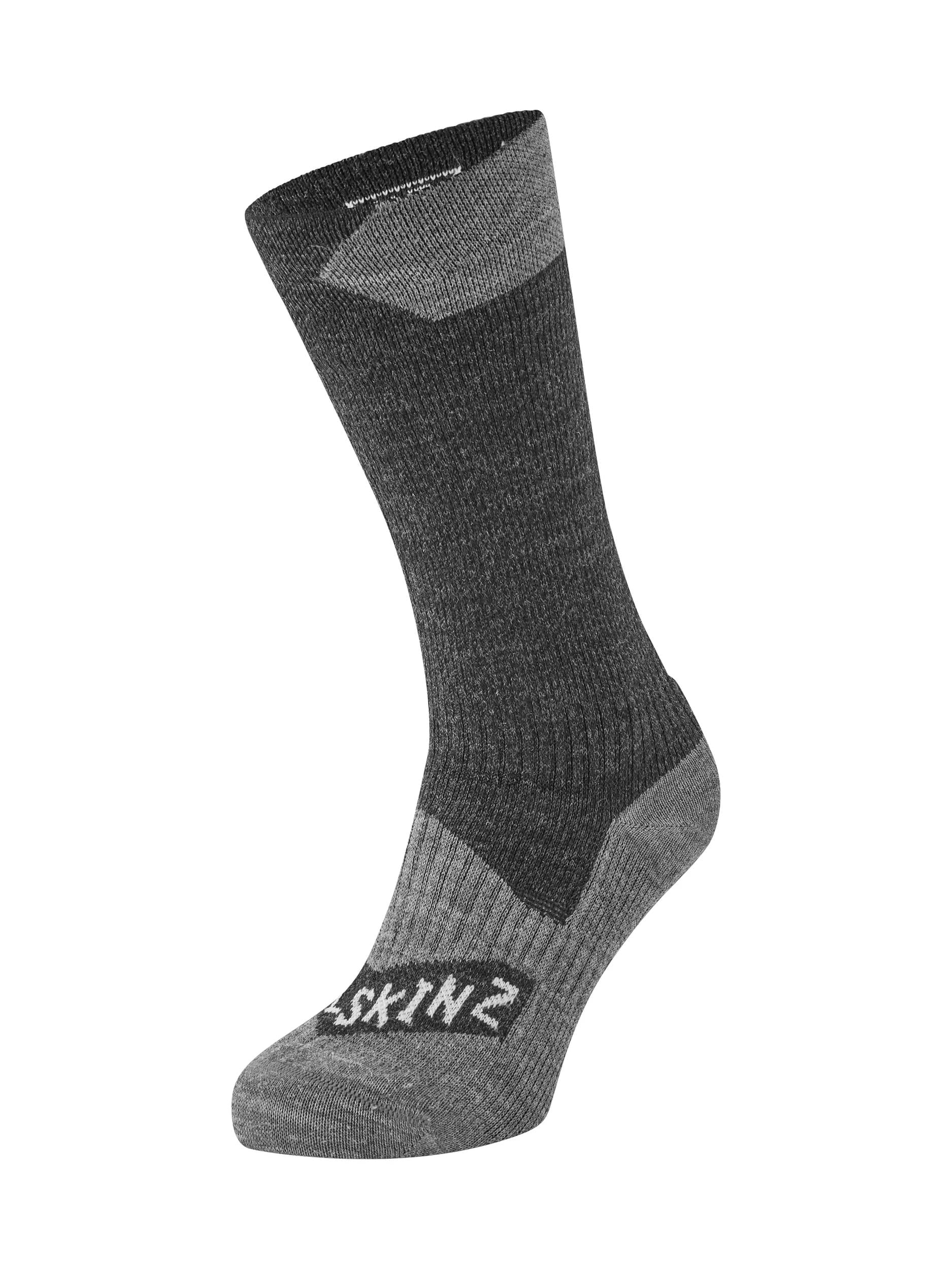 Sealskinz Raynham Waterproof All Weather Mid Length Sock Navy/Grey Small Navy/Grey / Small Navy/Grey / Medium Navy/Grey / Large Navy/Grey / XL Grey / Small Grey / Medium Grey / Large Grey / XL Black/Grey / Small Black/Grey / Medium Black/Grey / Large Black/Grey / XL