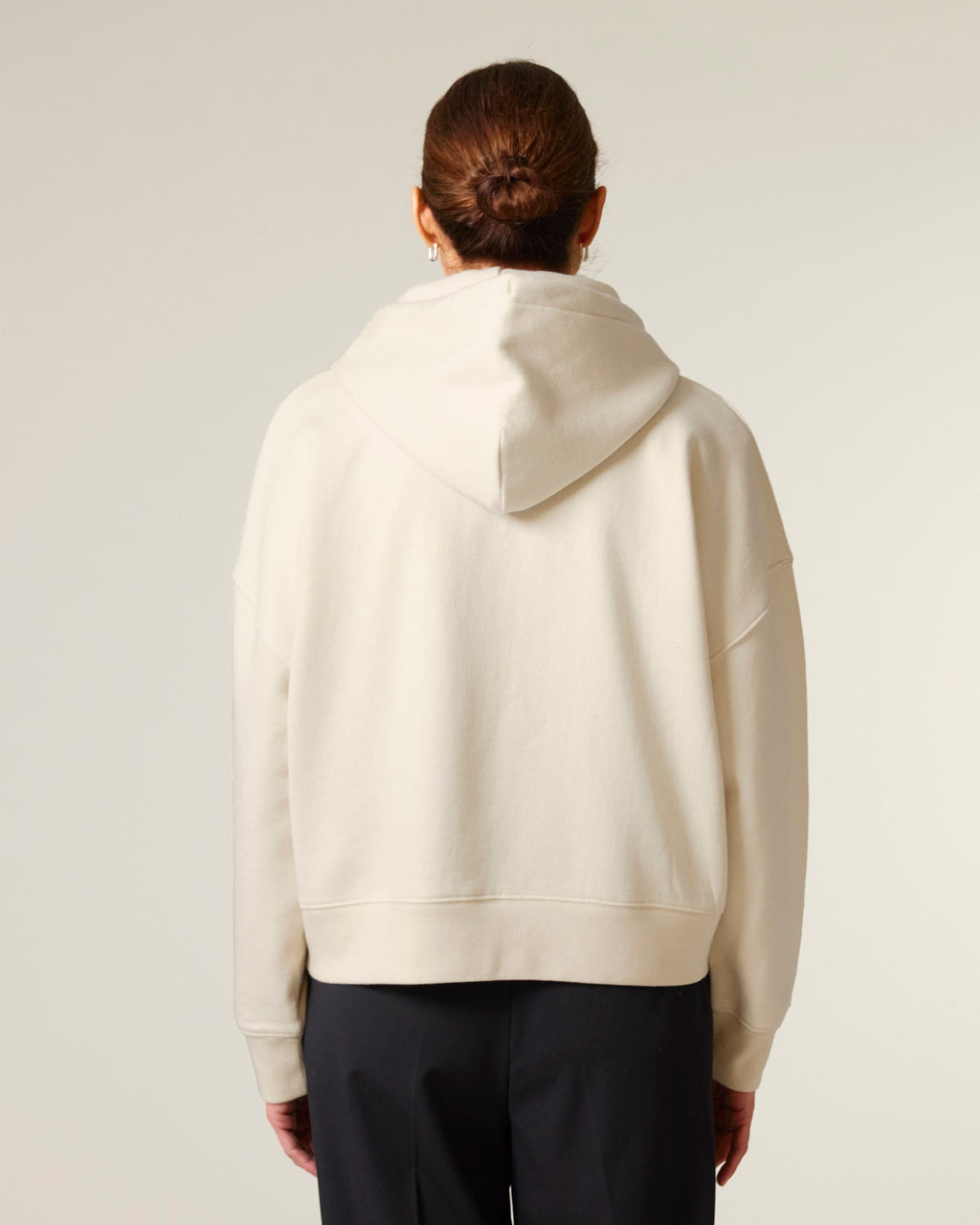 Organic Dropped Shoulder Zipped Hoodie: Womens - - High-Quality </p>