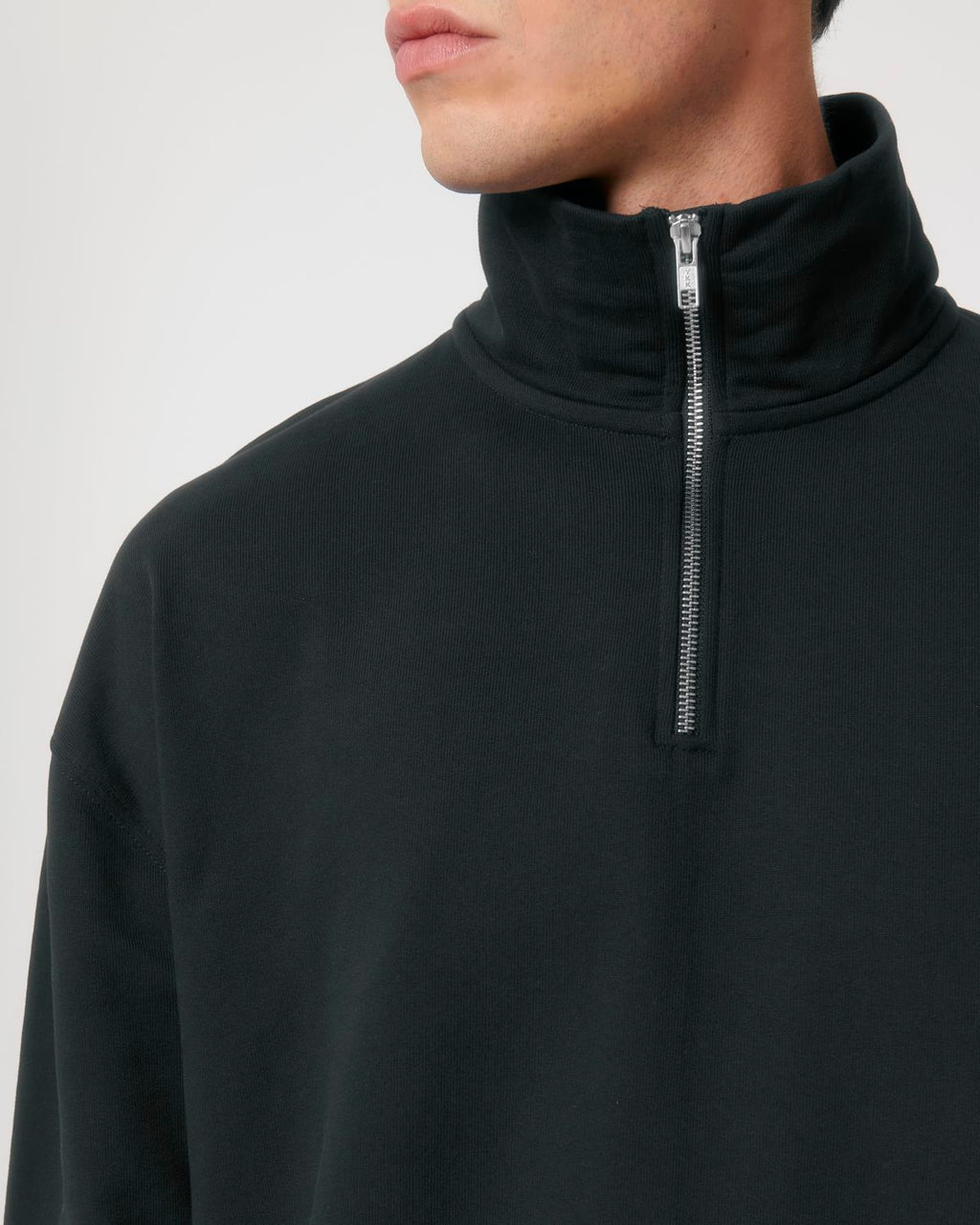 Organic Boxy Quarter Zip Sweatshirt: Unisex - - High-Quality </p>