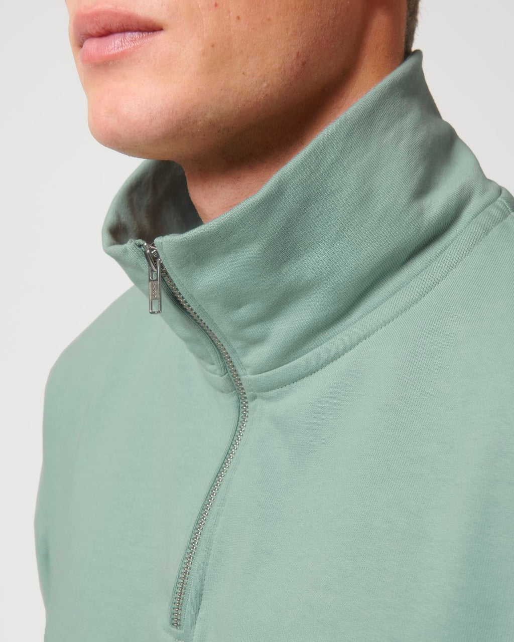 Organic Boxy Quarter Zip Sweatshirt: Unisex - - High-Quality </p>