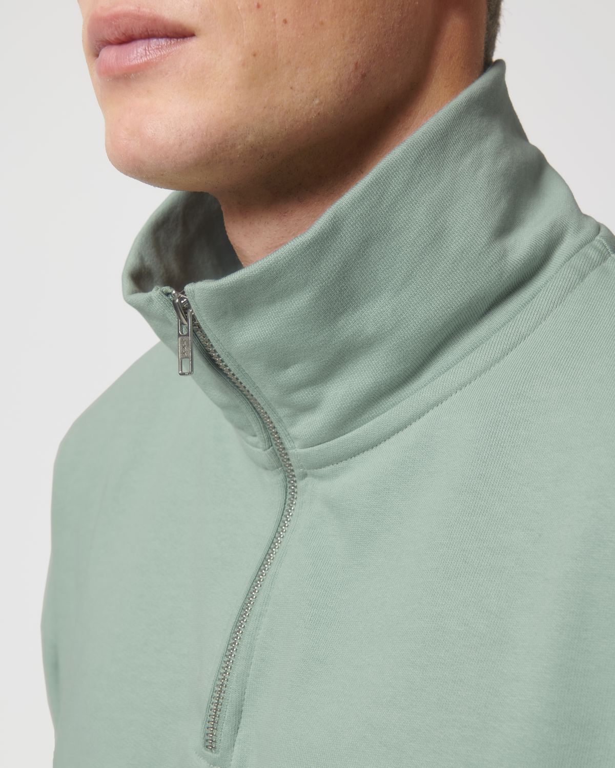 Organic Boxy Quarter Zip Sweatshirt: Unisex - - High-Quality </p>