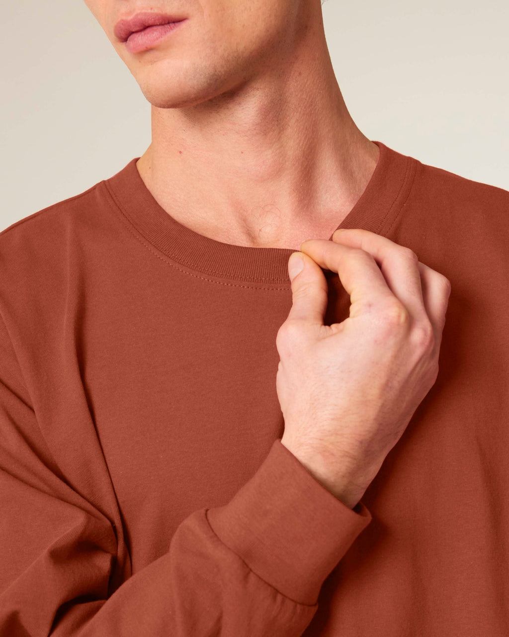 Organic Heavyweight Relaxed Long Sleeve T-shirt: Unisex -