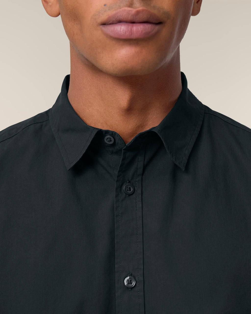 Organic Poplin Long Sleeve Shirt: Mens -
