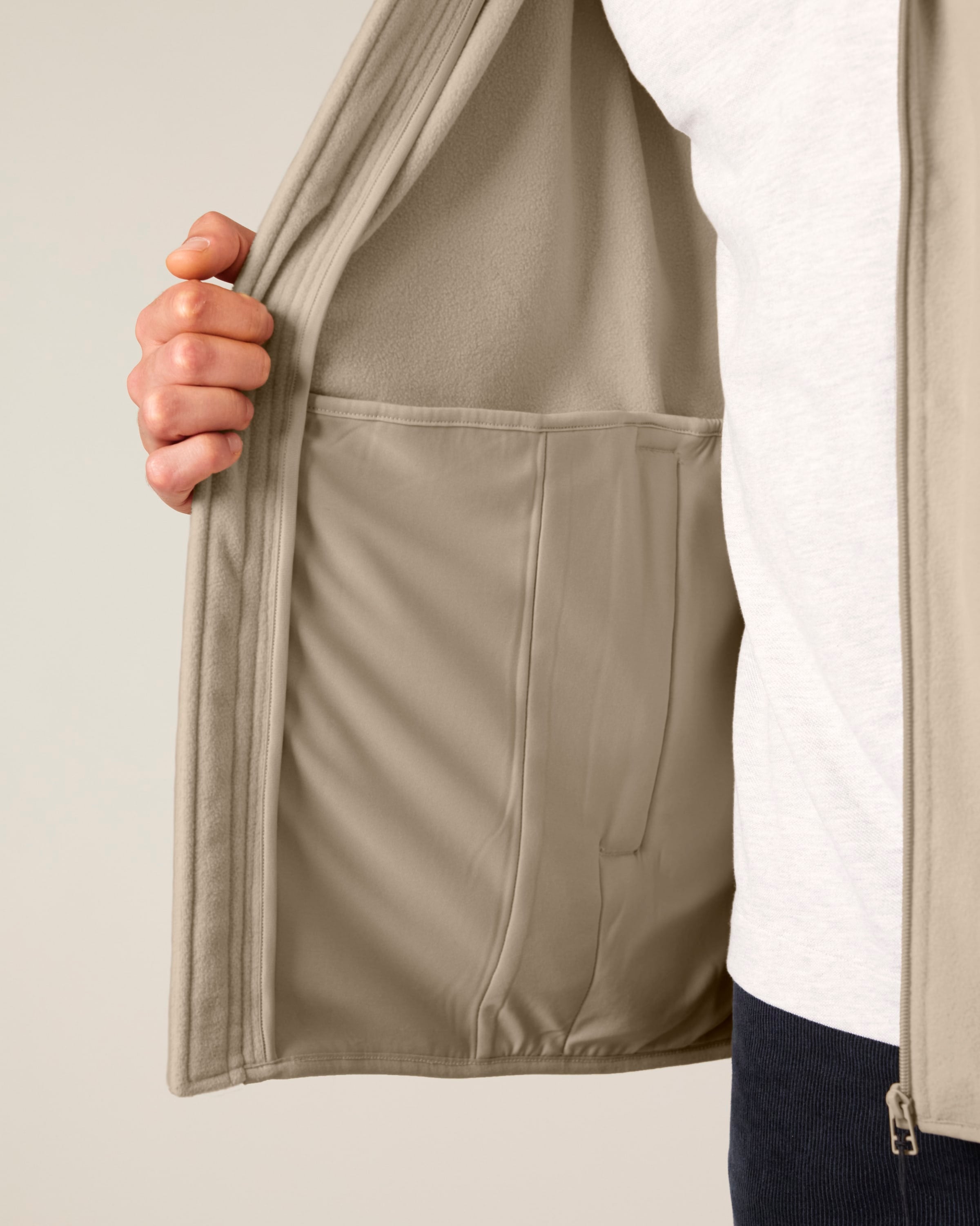 Recycled Polyester Fleece Jacket: Mens -