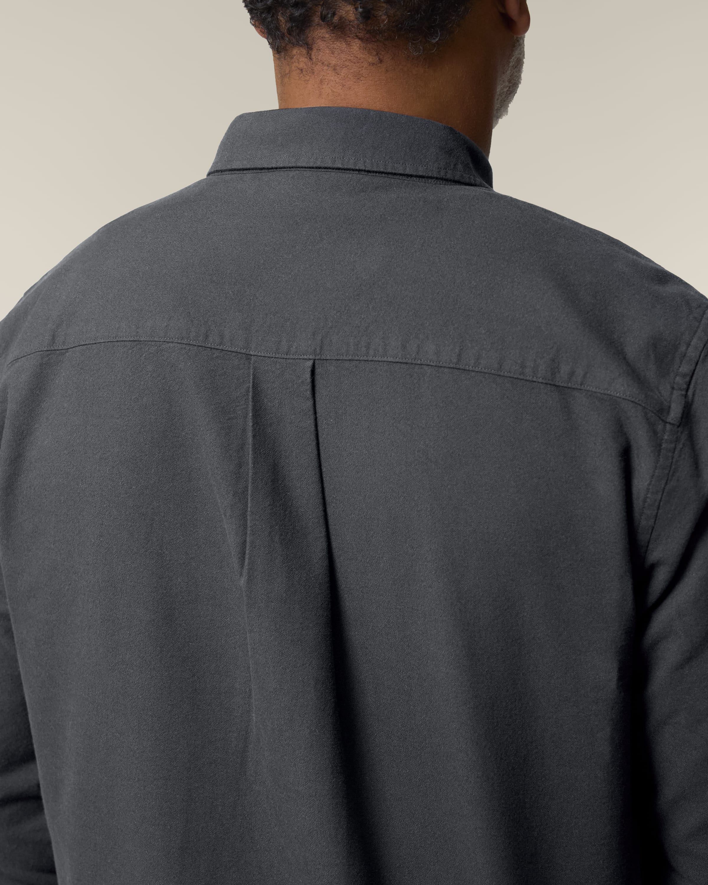 Organic Cotton Oxford Long Sleeve Shirt: Mens -
