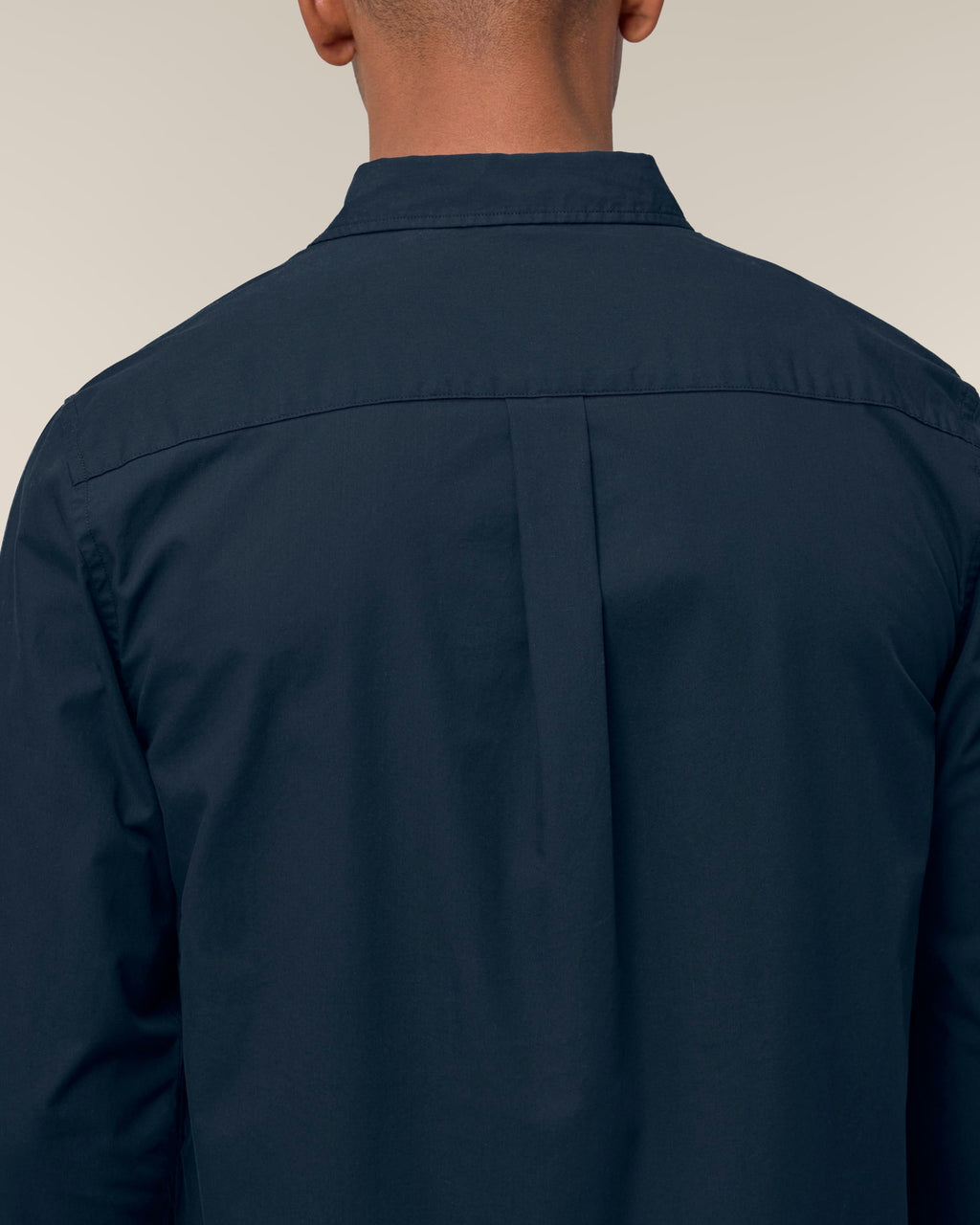 Organic Poplin Long Sleeve Shirt: Mens -