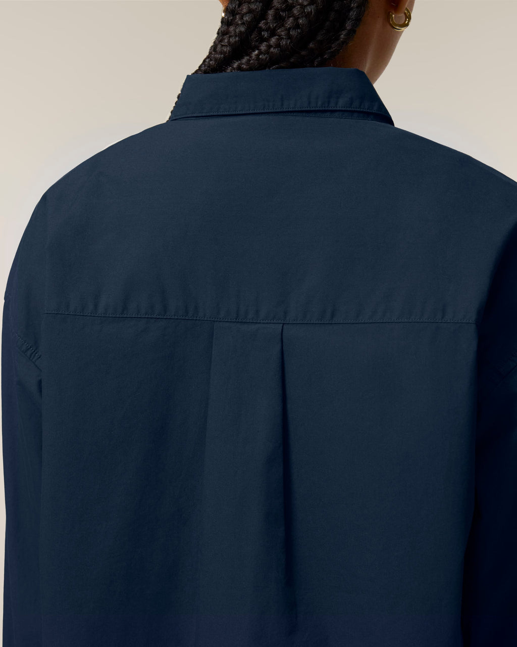 Organic Poplin Long Sleeve Shirt: Womens -