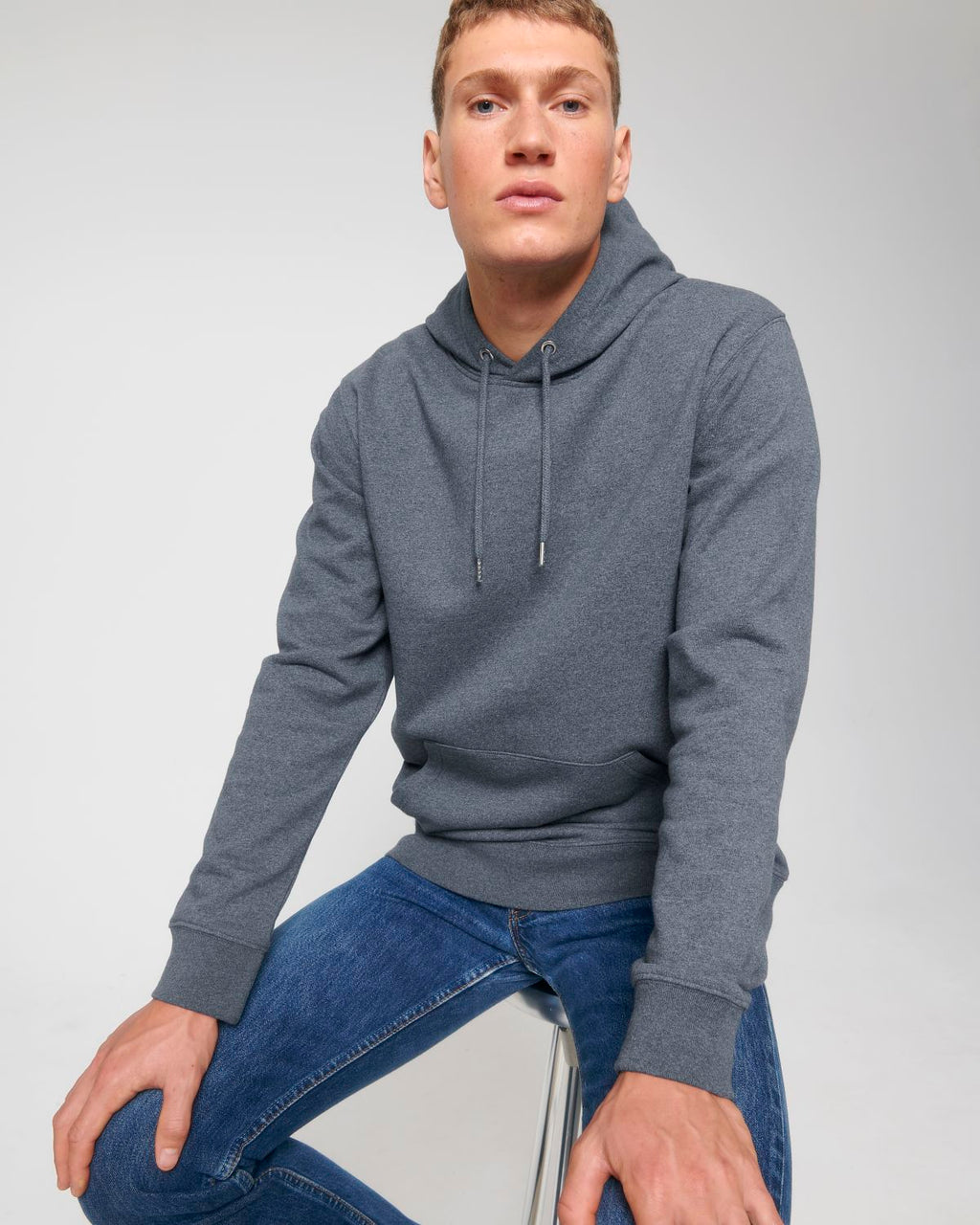 Regenerated Cotton Hooded Sweatshirt: Unisex - - High-Quality </p>