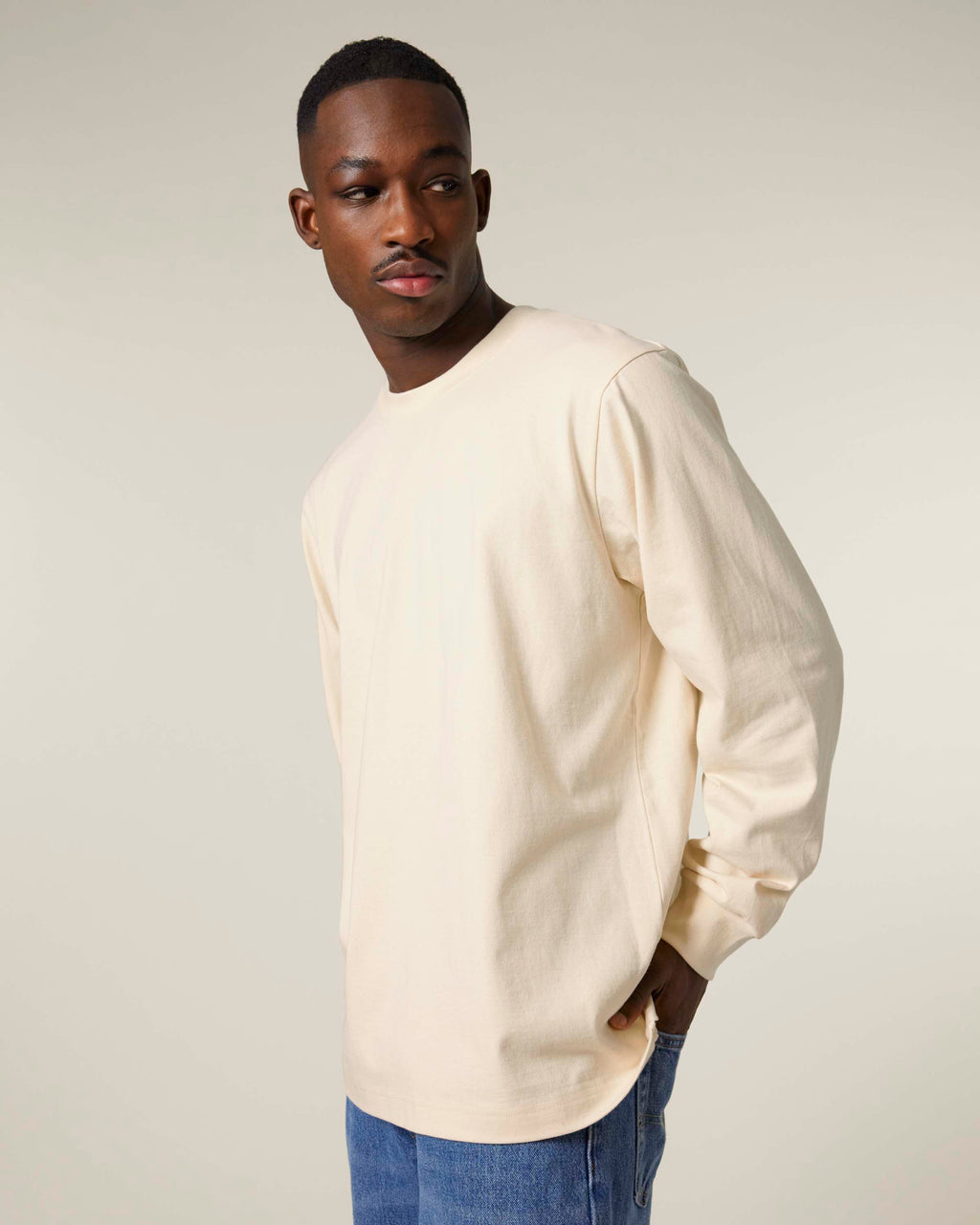 Organic Heavyweight Relaxed Long Sleeve T-shirt: Unisex -