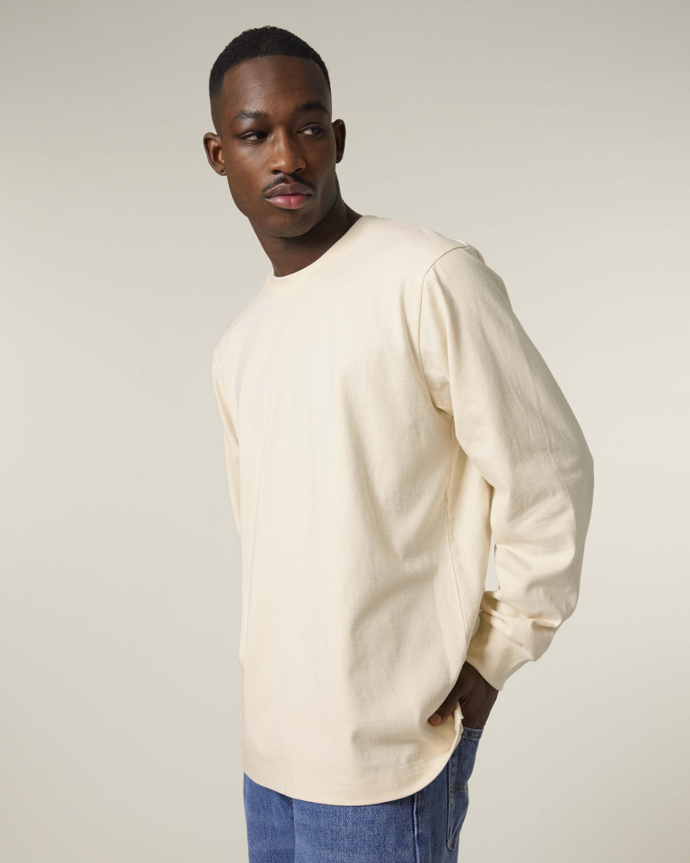 Organic Heavyweight Relaxed Long Sleeve T-shirt: Unisex -