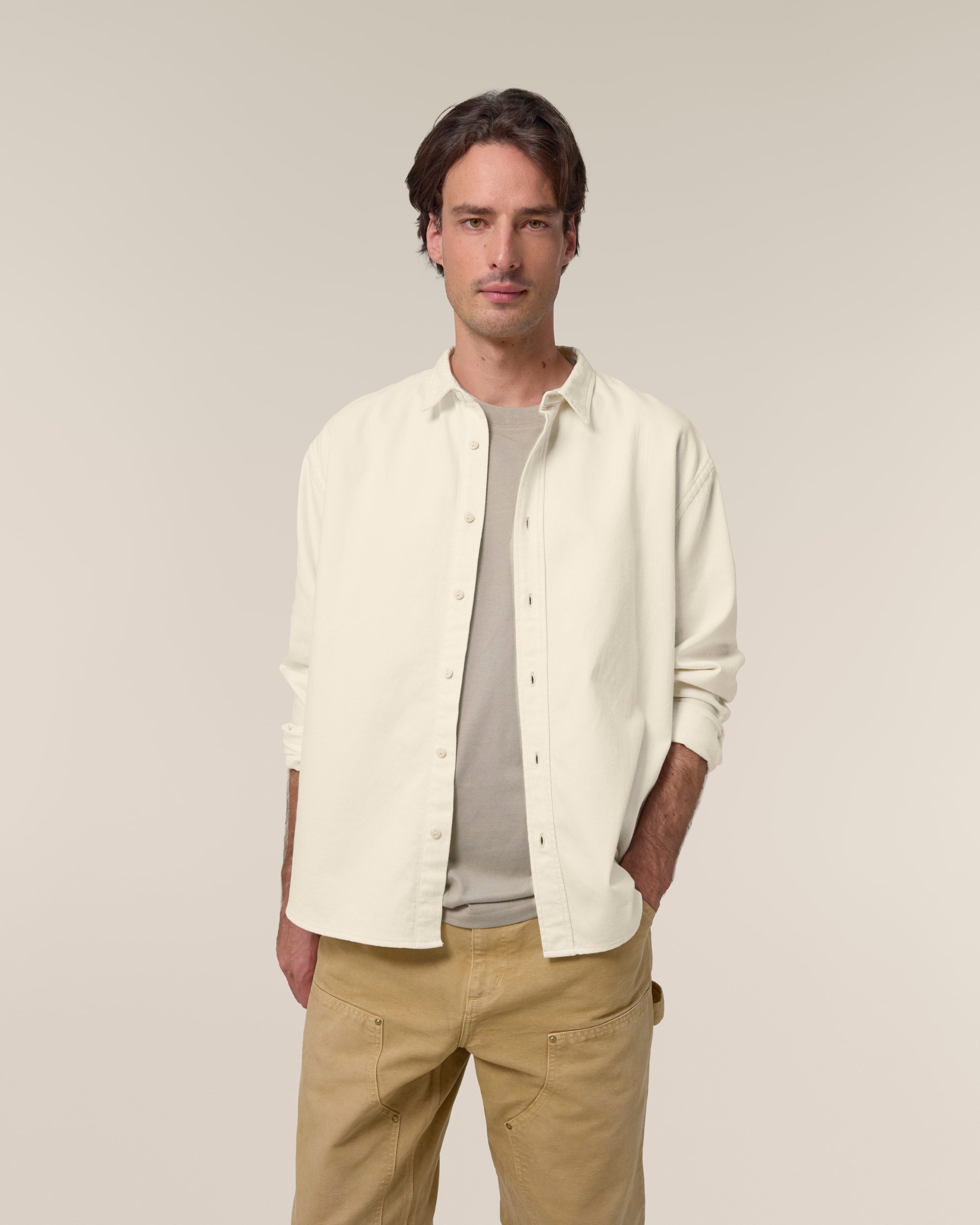 Organic Cotton Heavy Relaxed Shirt: Unisex -