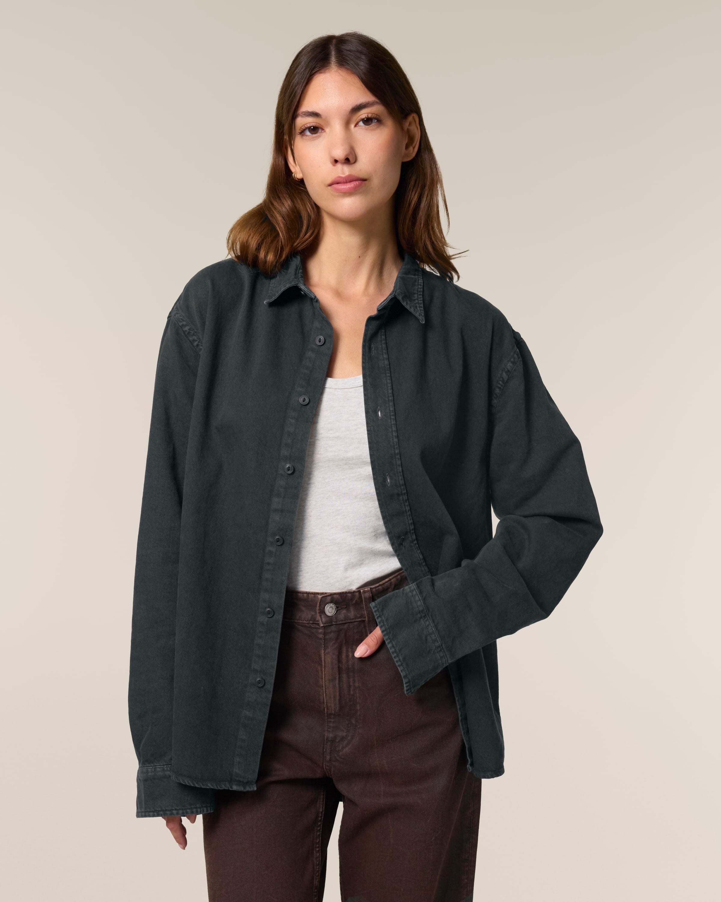 Organic Cotton Heavy Relaxed Shirt: Unisex -