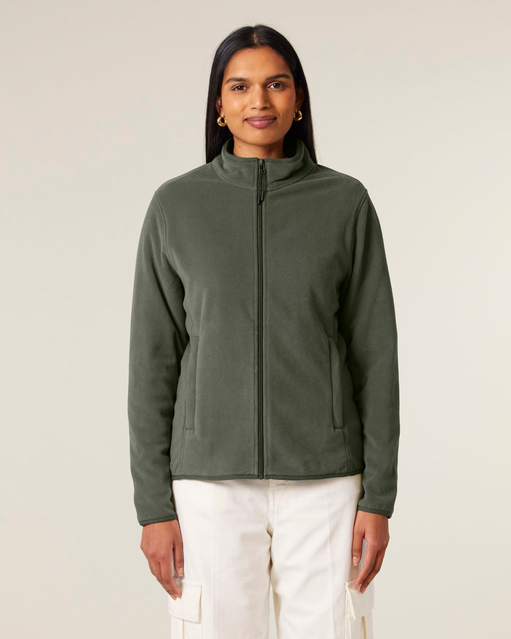 Recycled Polyester Fleece Jacket: Womens -