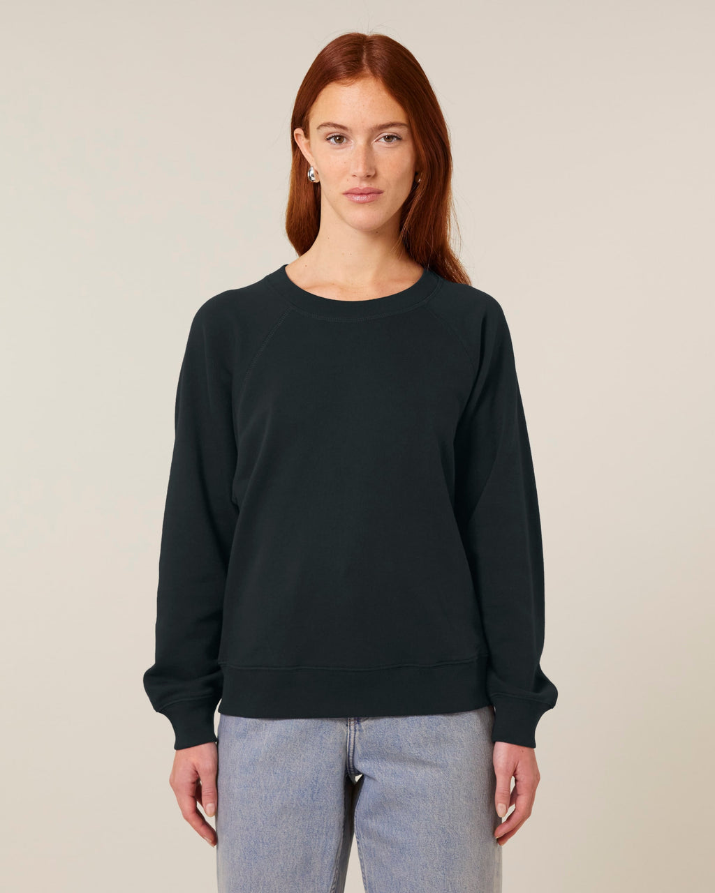 Organic Cotton Raglan Sweatshirt: Womens - Clearance