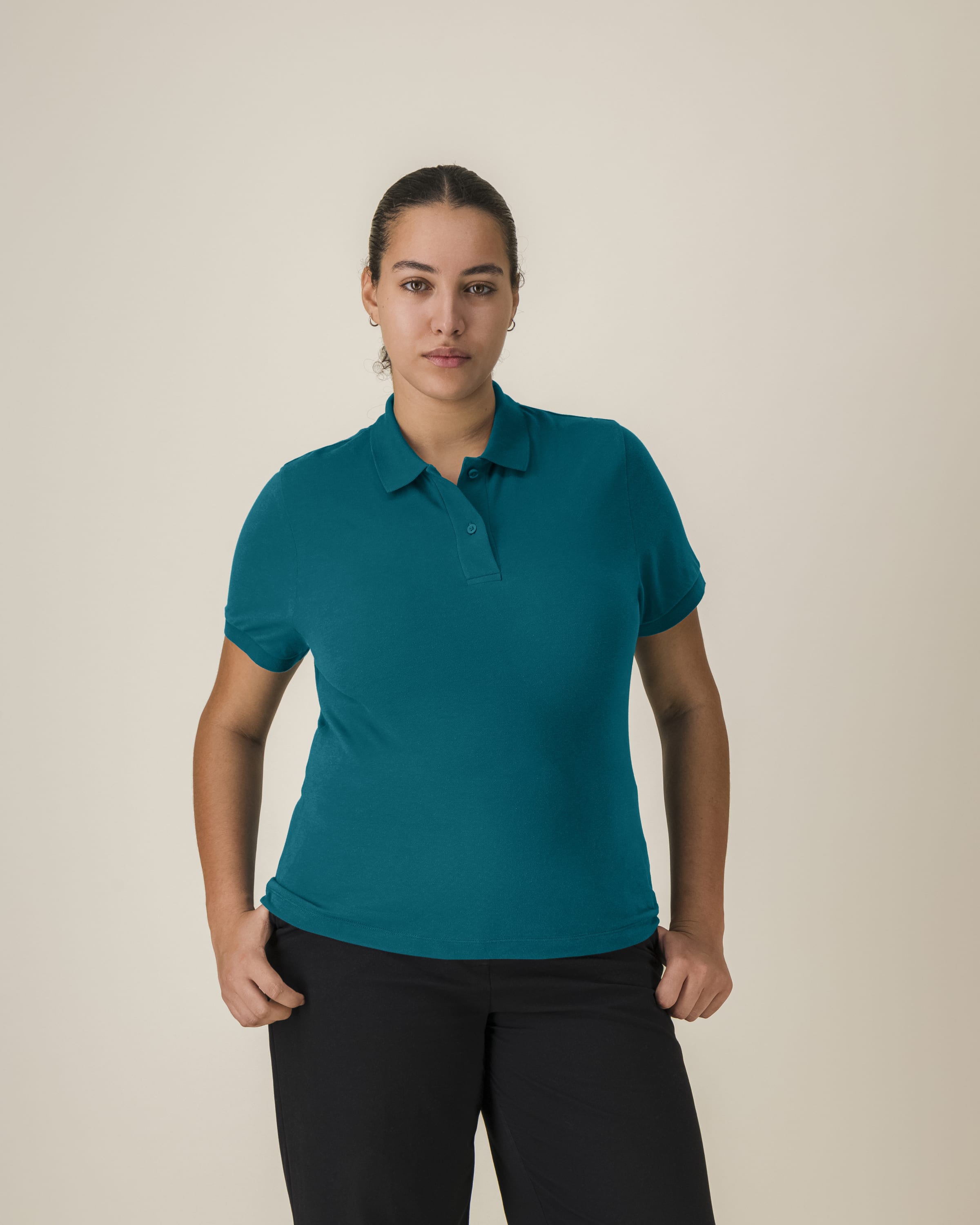 Organic Lightweight Polo Shirt: Womens -