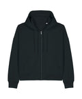 Organic Dropped Shoulder Zipped Hoodie: Womens - - High-Quality </p>