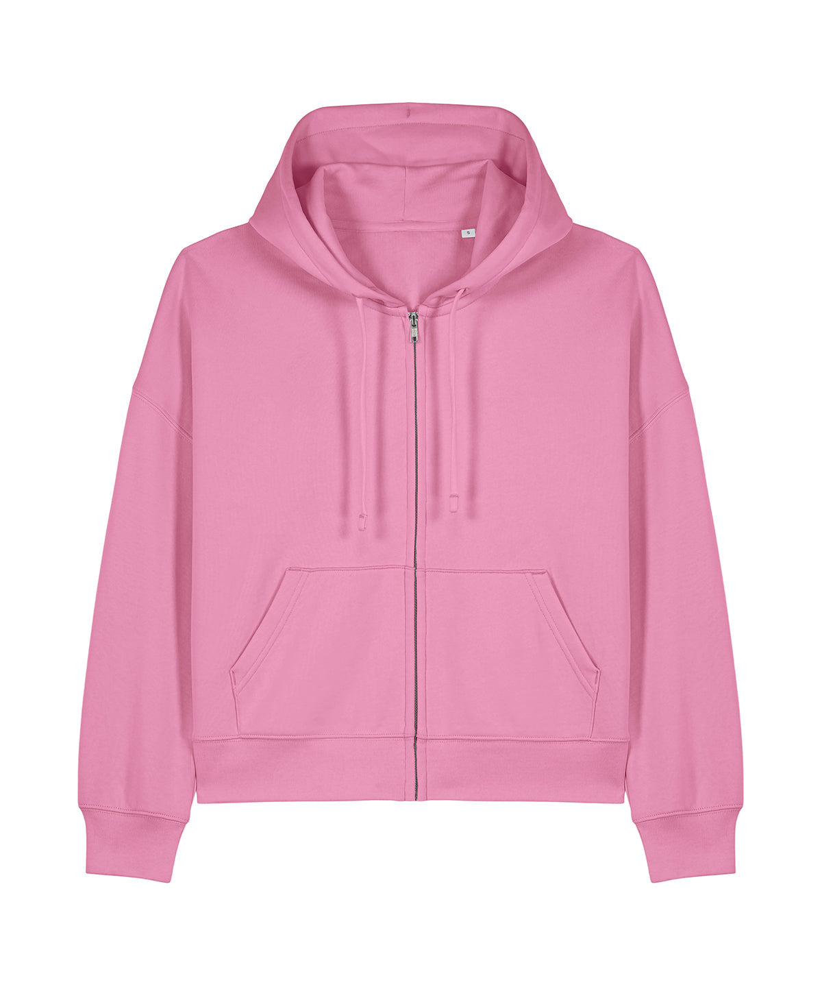 Organic Dropped Shoulder Zipped Hoodie: Womens - - High-Quality </p>