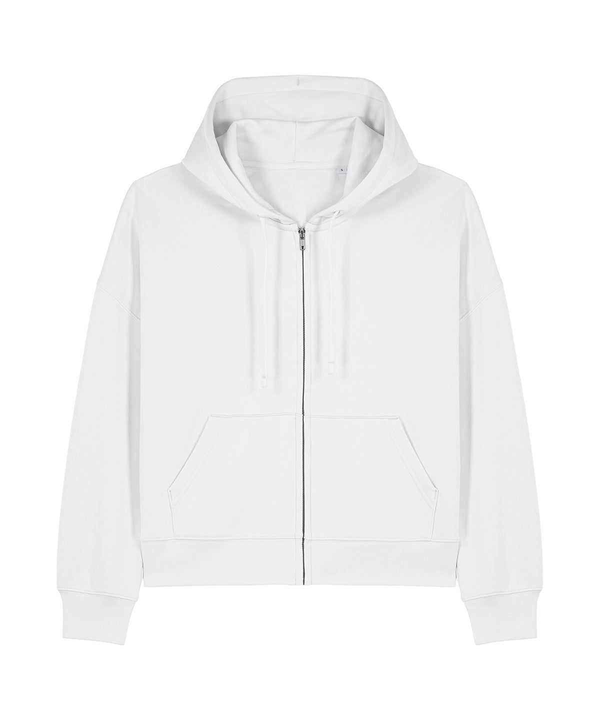 Organic Dropped Shoulder Zipped Hoodie: Womens - - High-Quality </p>