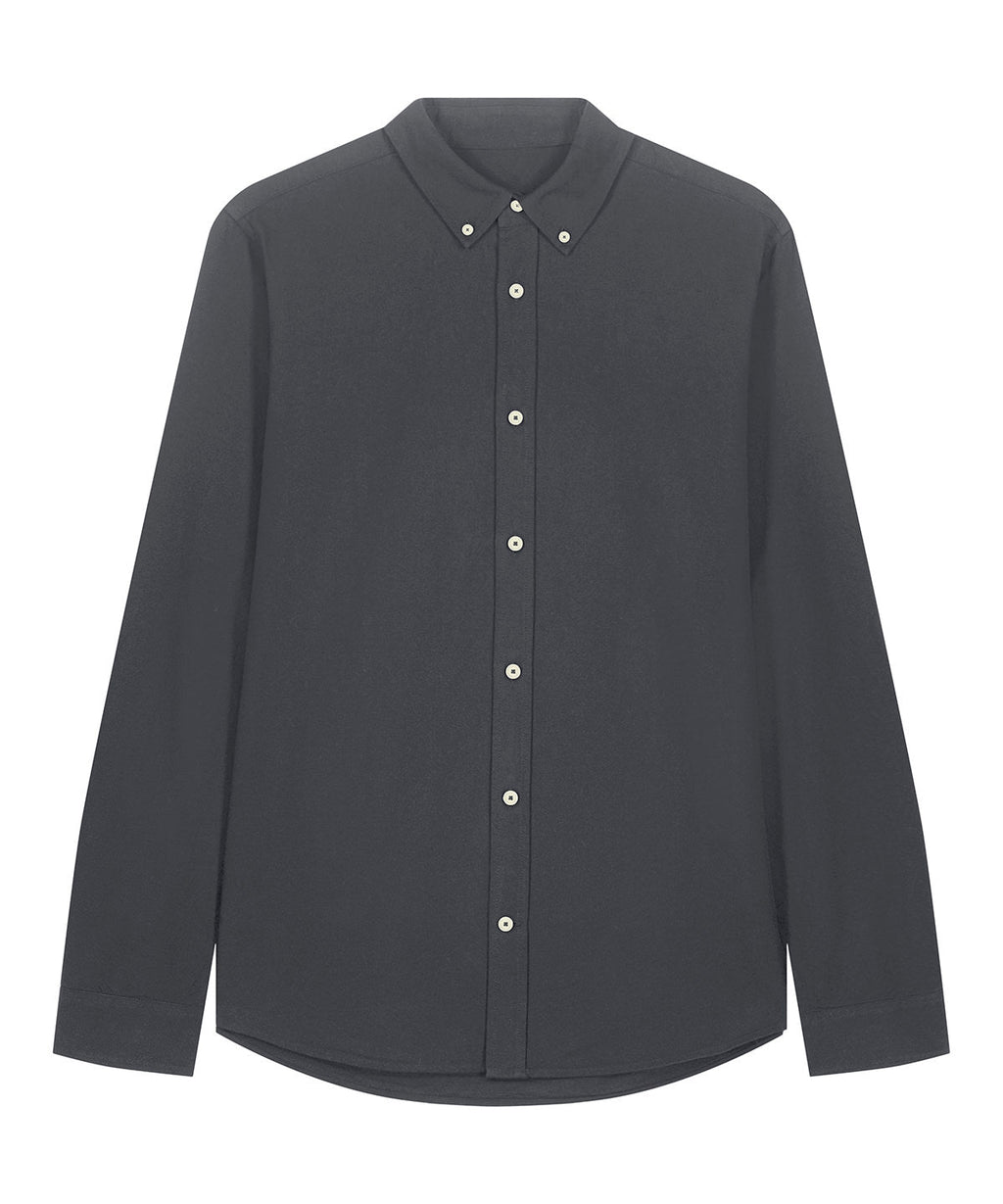 Organic Cotton Oxford Long Sleeve Shirt: Mens -