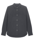 Organic Cotton Oxford Long Sleeve Shirt: Womens -