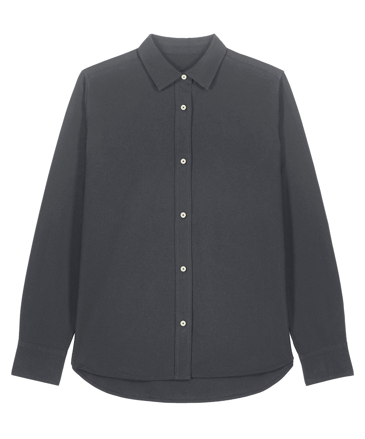 Organic Cotton Oxford Long Sleeve Shirt: Womens -