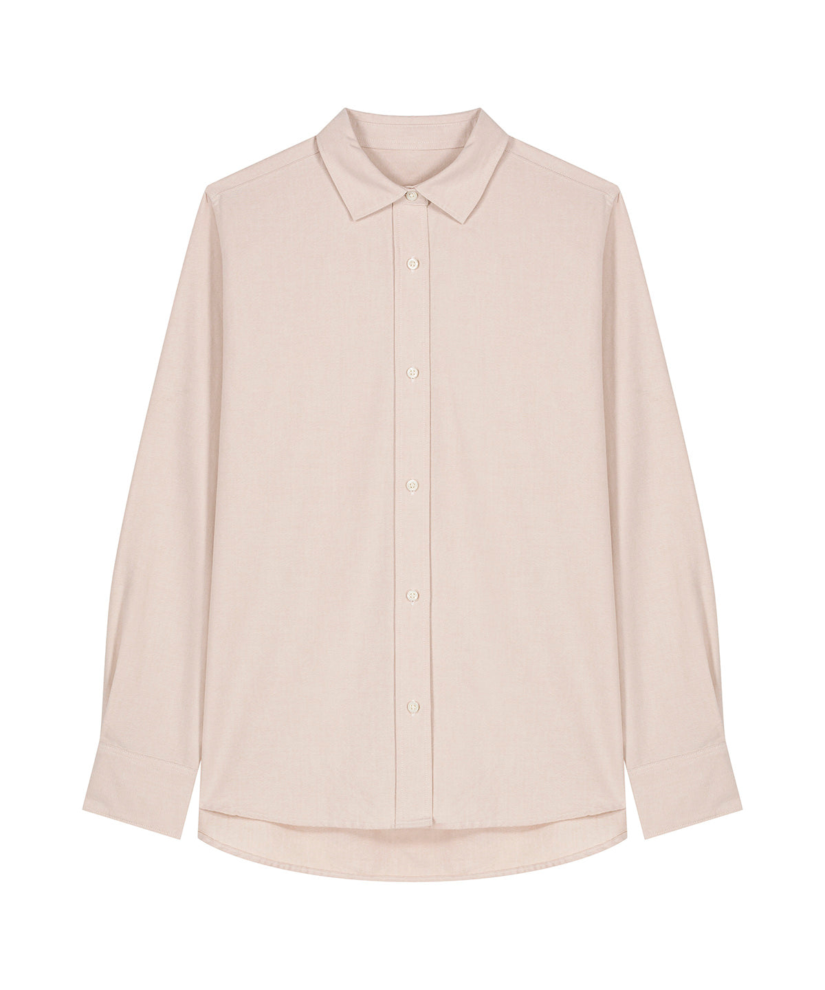 Organic Cotton Oxford Long Sleeve Shirt: Womens -