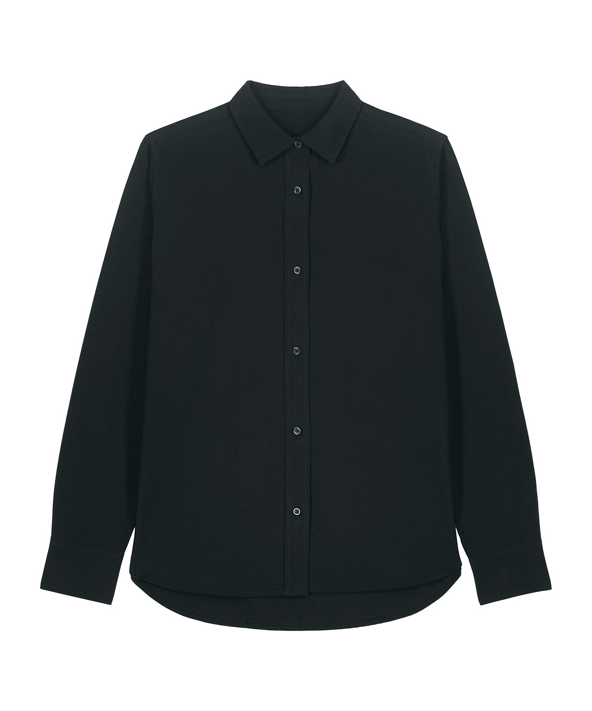 Organic Cotton Oxford Long Sleeve Shirt: Womens -