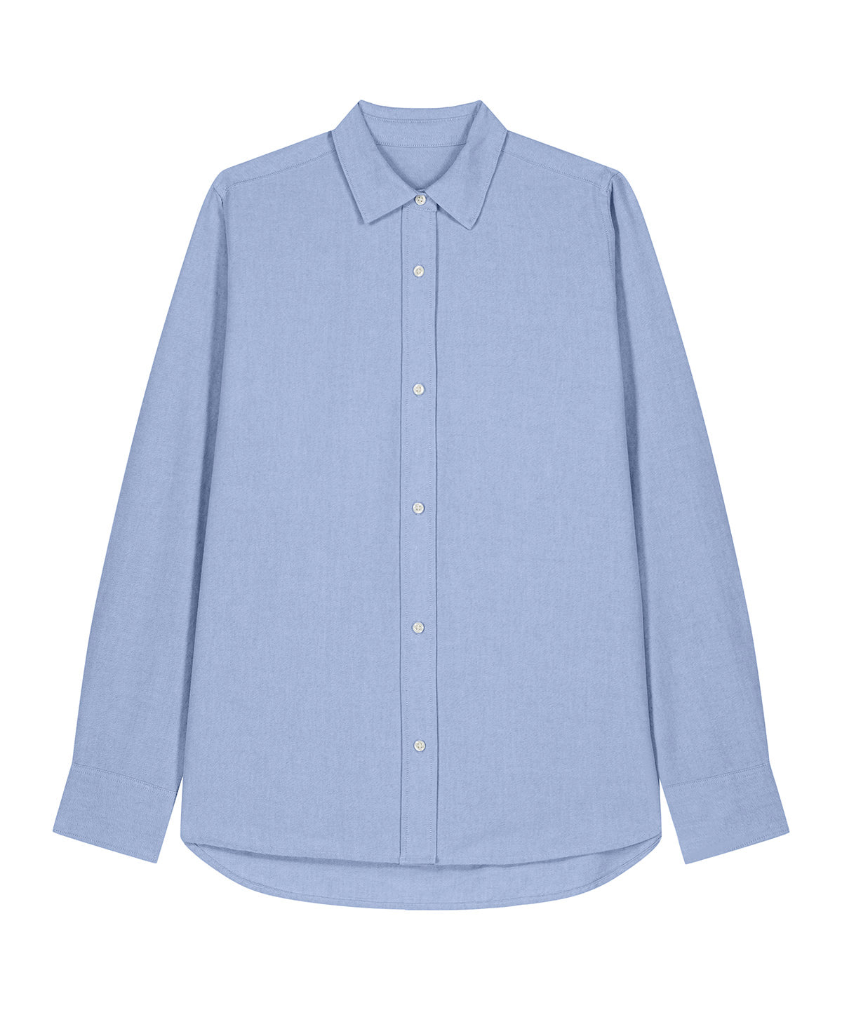 Organic Cotton Oxford Long Sleeve Shirt: Womens -