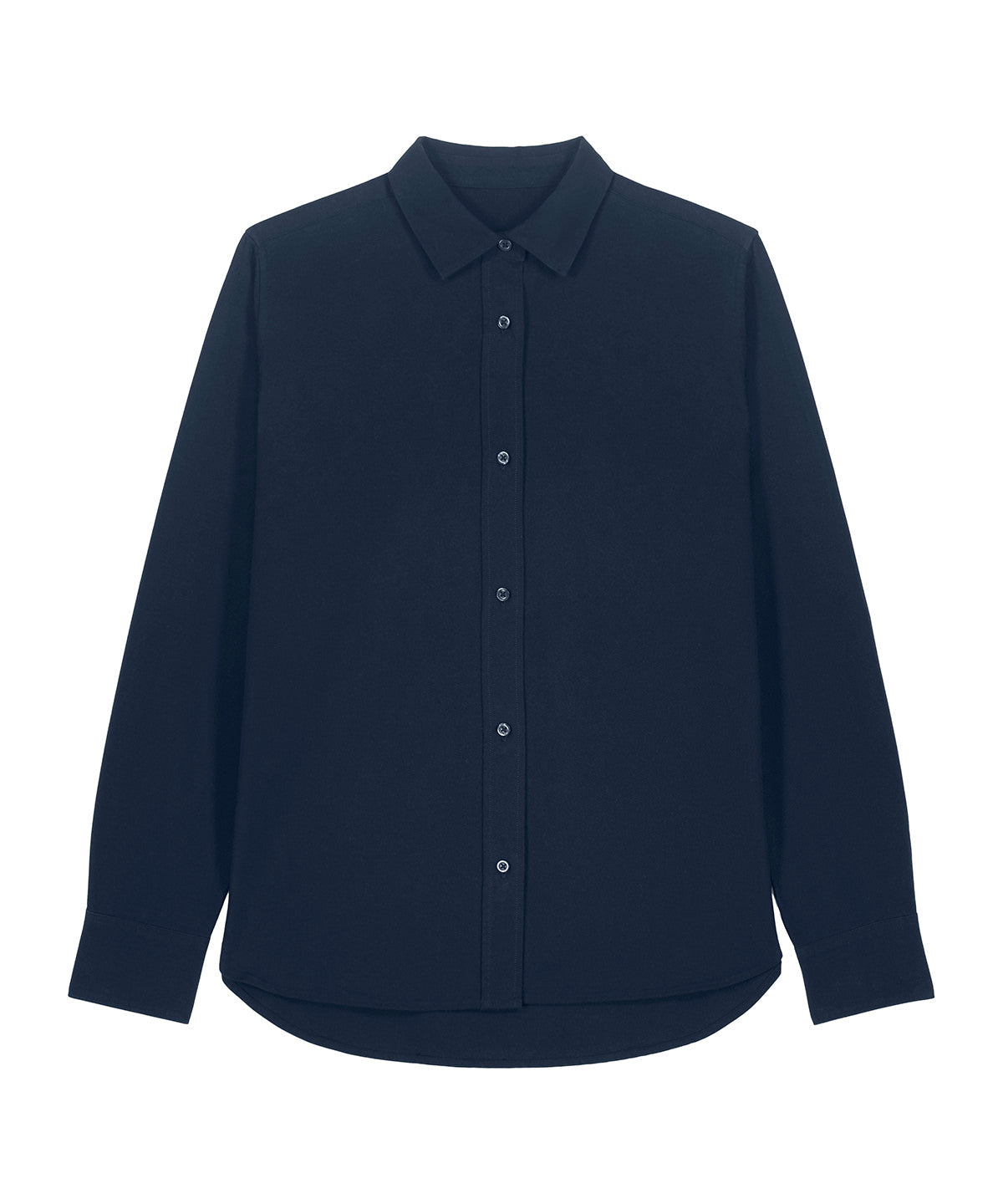 Organic Cotton Oxford Long Sleeve Shirt: Womens -