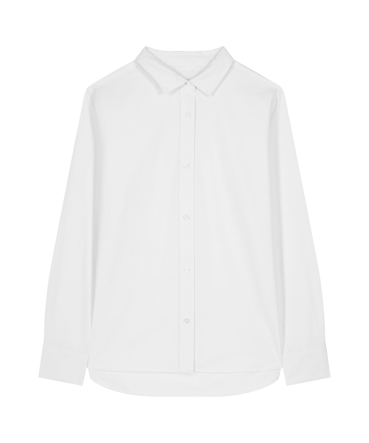 Organic Cotton Oxford Long Sleeve Shirt: Womens -