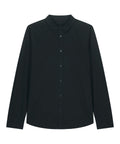 Organic Poplin Long Sleeve Shirt: Womens -