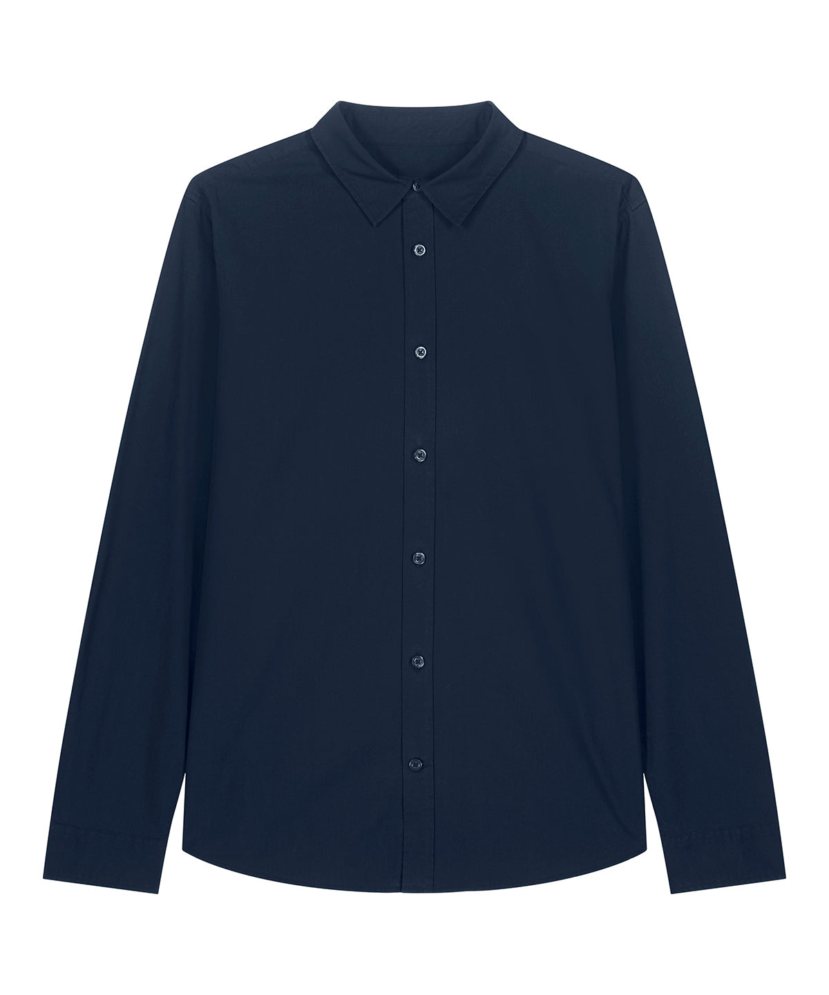 Organic Poplin Long Sleeve Shirt: Womens -